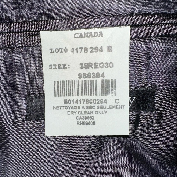 Theory Single Breasted Tailored Dark Gray Men's 38 Regular 30 Blazer - Picture 7 of 15